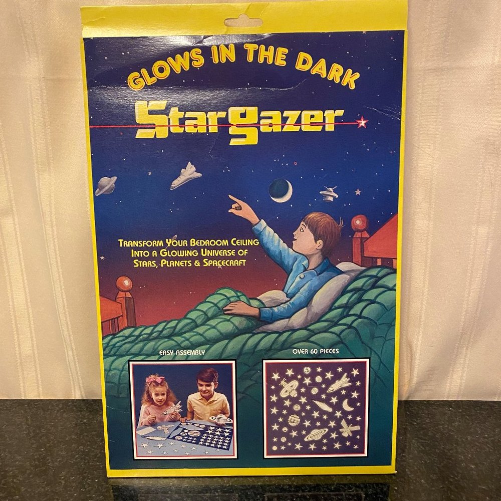 Vintage Stargazer Glow in the Dark Ceiling Stickers